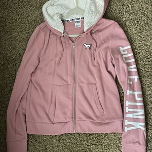 Victoria’s Secret Pink Hoodie with Sherpa Hood